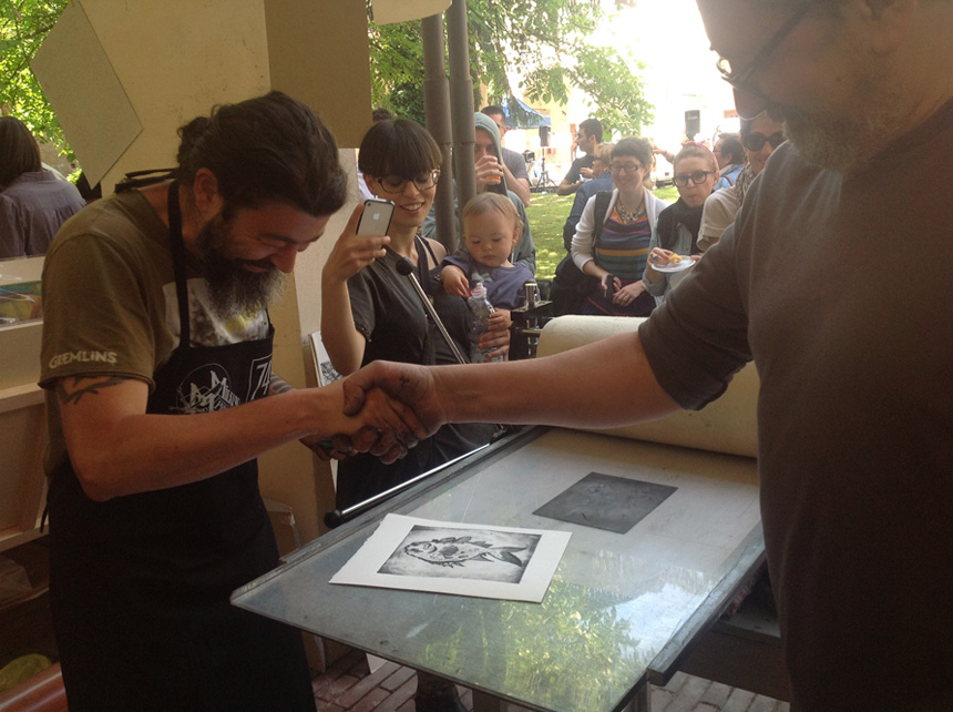 Milano Print makers, Inchiostro festival, Alessandria, 2013