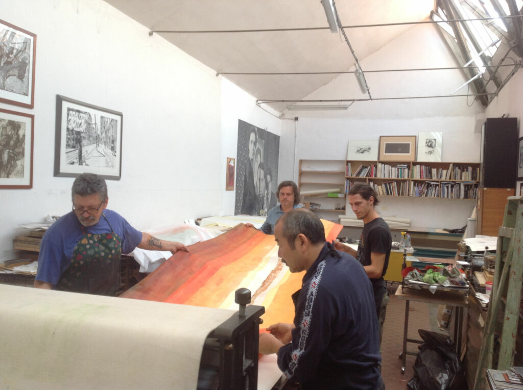 Milano Print makers, Shin On Hanga, Shuhei Matsuyama, 2013