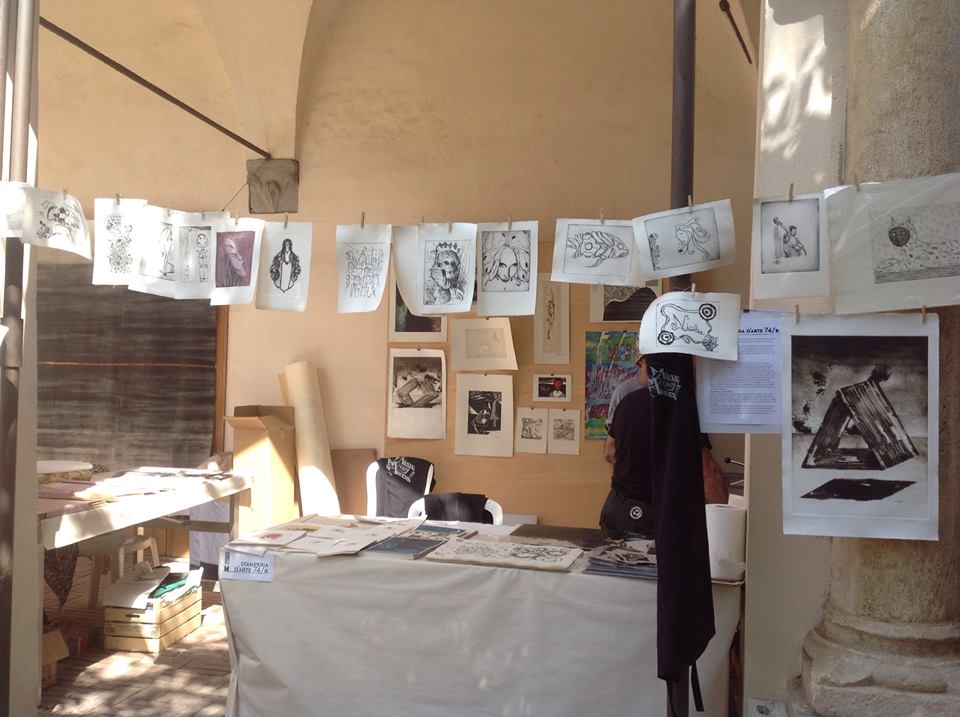 Milano Print makers, Inchiostro Festival Alessandria, Asciugatura stampe, 2014