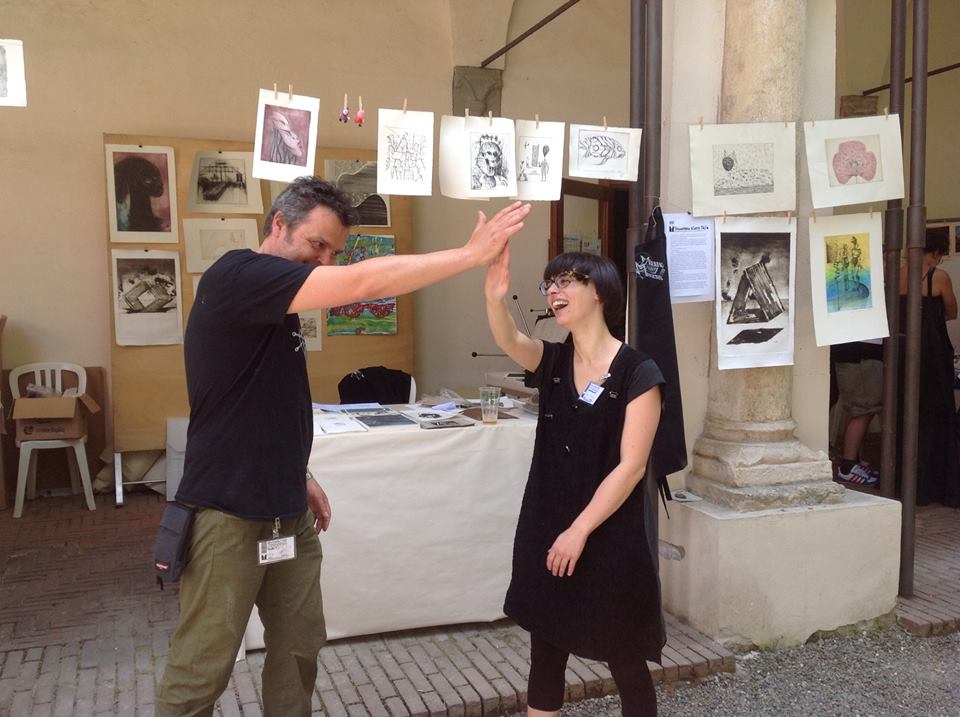 Milano Print makers, Inchiostro Festival Alessandria, Ivane e Gloria, 2014