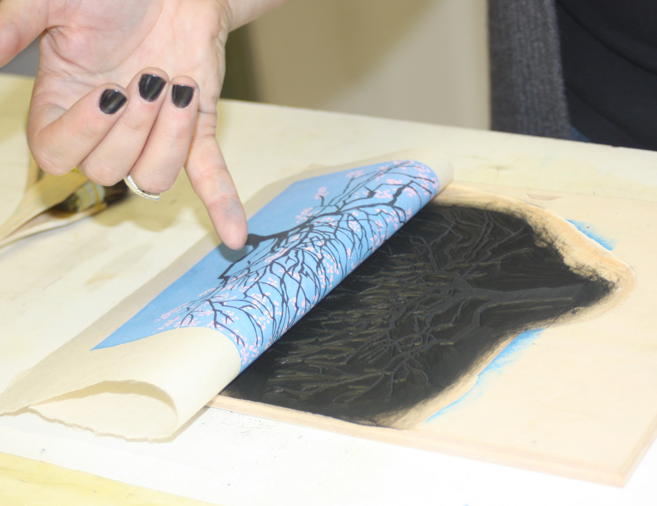 Milano Print makers, Corso di mokuhanga, xilografia giapponese, 2014