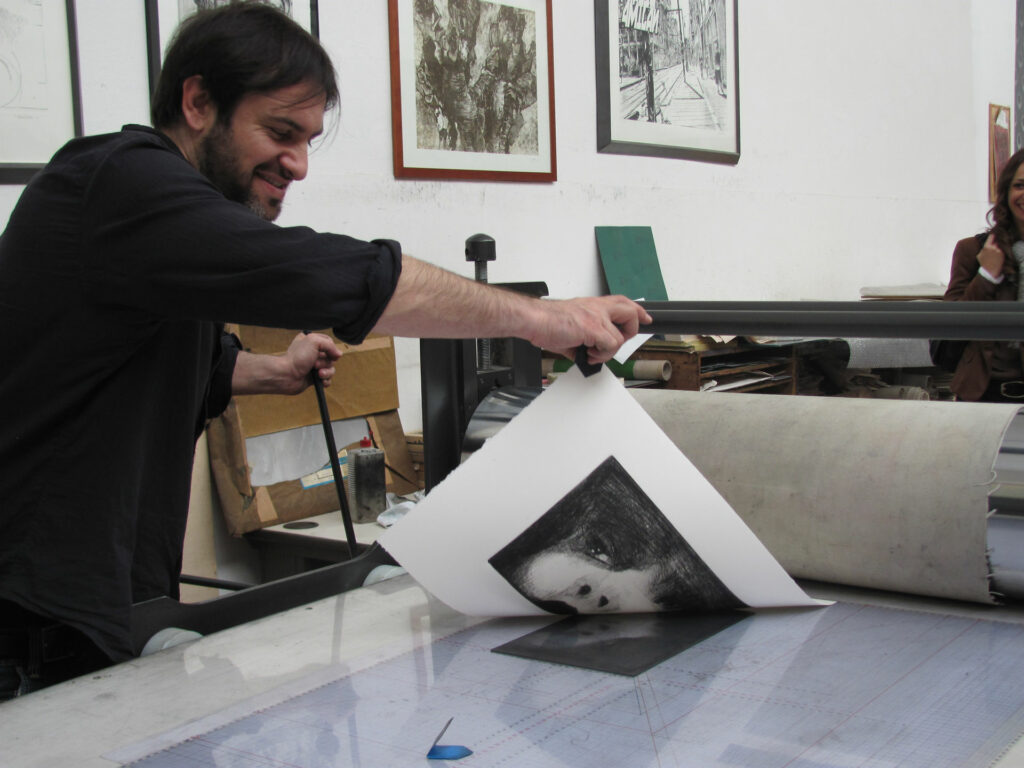 Milano Print makers, Progetto calcografico sul cinema, Gianluca Negrini, 2013