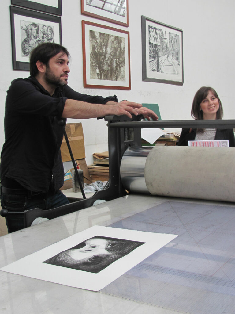 Milano Print makers, Progetto calcografico sul cinema, Gianluca Negrini, 2013