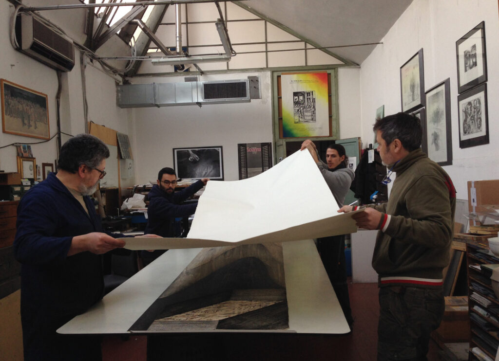 Milano Print makers, Temnéin, Marco Useli - stampa, 2014